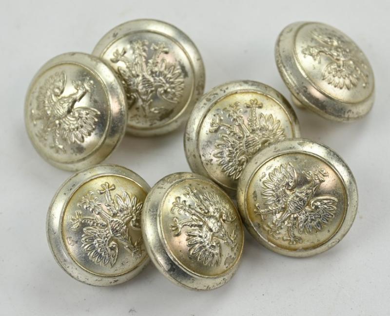 Polish WW2 Dress Button Set