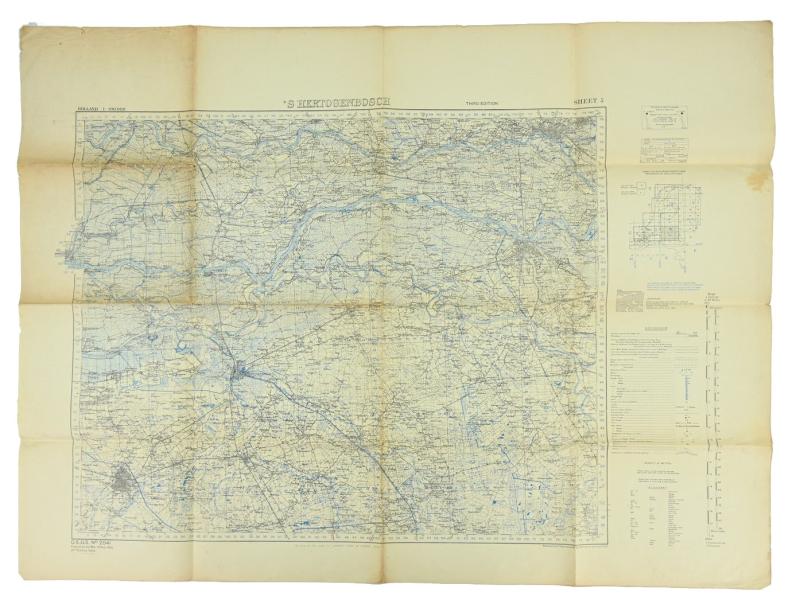 US WW2 Mapcard 's-Hertogenbosch Holland 1944