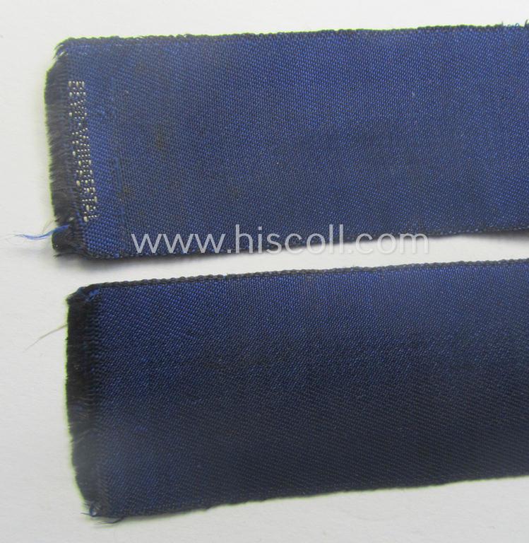 Attractive - and actually very scarcely encountered! - example of a darker-blue-coloured (and female-related!) TeNo-cuff-title (ie. 'Ärmelstreifen') entitled: 'Technische Assistentin' being an example as was woven in the neat 'BeVo'-weave patte...