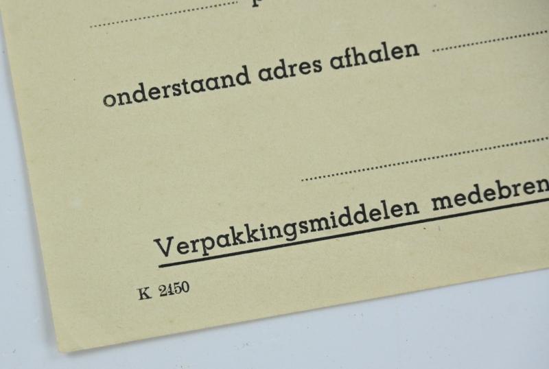 Dutch WW2 Food Coupon