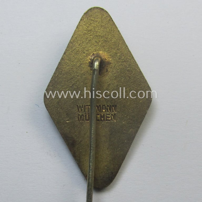 Attractive, multi-coloured enamelled: 'Ehrennadel des Freikorps von Epp' (being a maker- ie. 'Wittmann - München'-marked example)