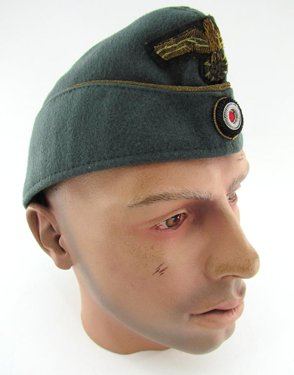2x Kriegsmarine Coastal Artillery Officer's Overseas Cap