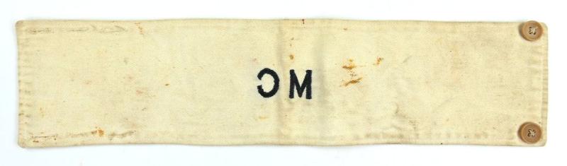 British WW Movement Controle Armband