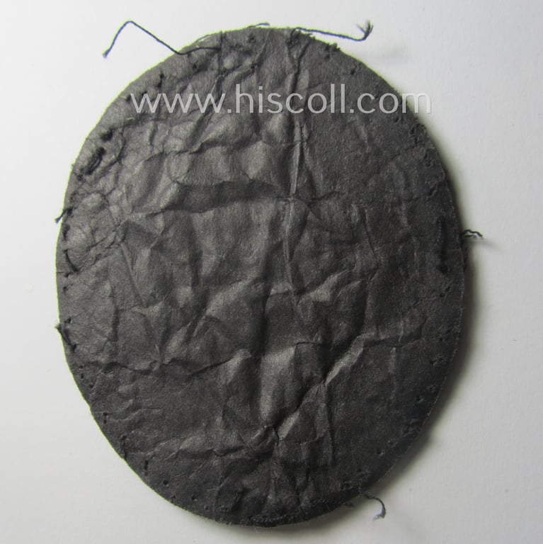 Truly worn WH (Heeres) EM- (ie. NCO-) type, so-called: 'Edelweiss'-armpatch being a very detailed and nicely hand-embroidered example