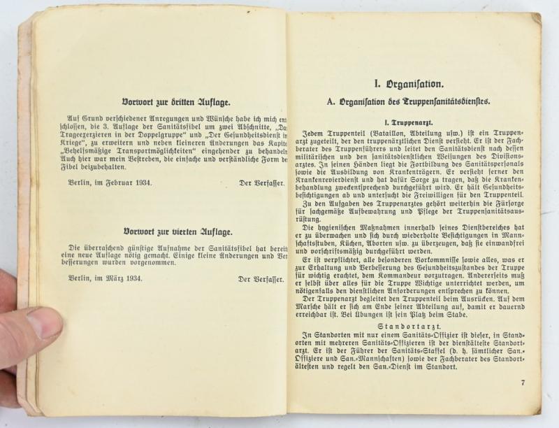 German WH Medic Manual 'Sanitatsfibel'