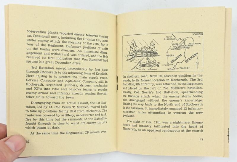 US WW2 38th Regimental Booklet 'Indian Head Division'