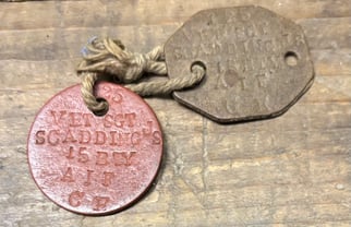 Australian Imperial Force Identity Discs to 125 Veterinary...