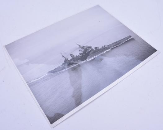 British WW2 Press Photo H.M.S. Howe