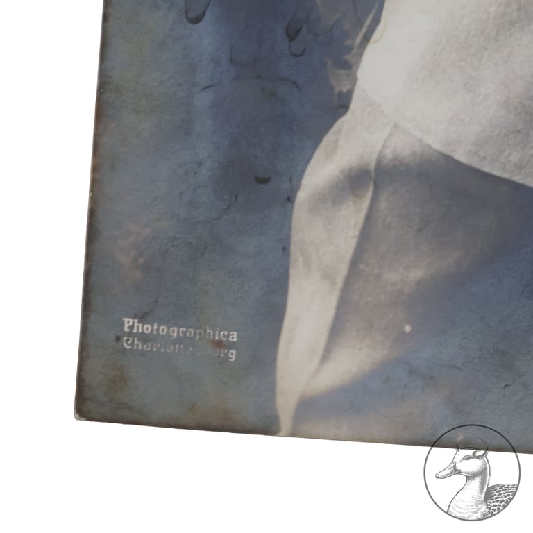 Fotografie Oswald Boelcke + Postkarte Boelcke und Immelmann 1.WK Pour le Merite