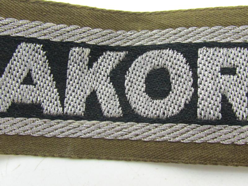 Wehrmacht (Heer) Tropical ‘Afrikakorps’ cufftitle