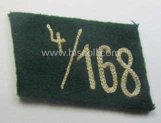 Single, SA (ie. 'Sturmabteilungen') collar-patch (ie. 'Kragenspiegel'): 'SA-Mitglied':...