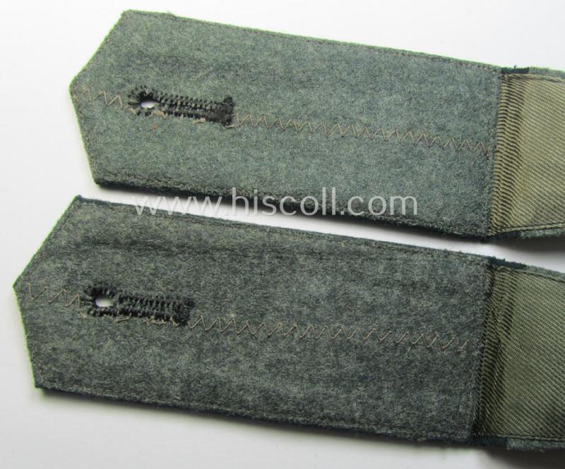 Pair of WH (Heeres),'cyphered' EM-type shoulderstraps: 'Soldat des Nachr.-Abtgs. 30'