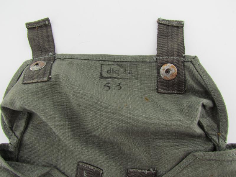 Late War WH/SS Gasplane Pouch Marked dtq 44