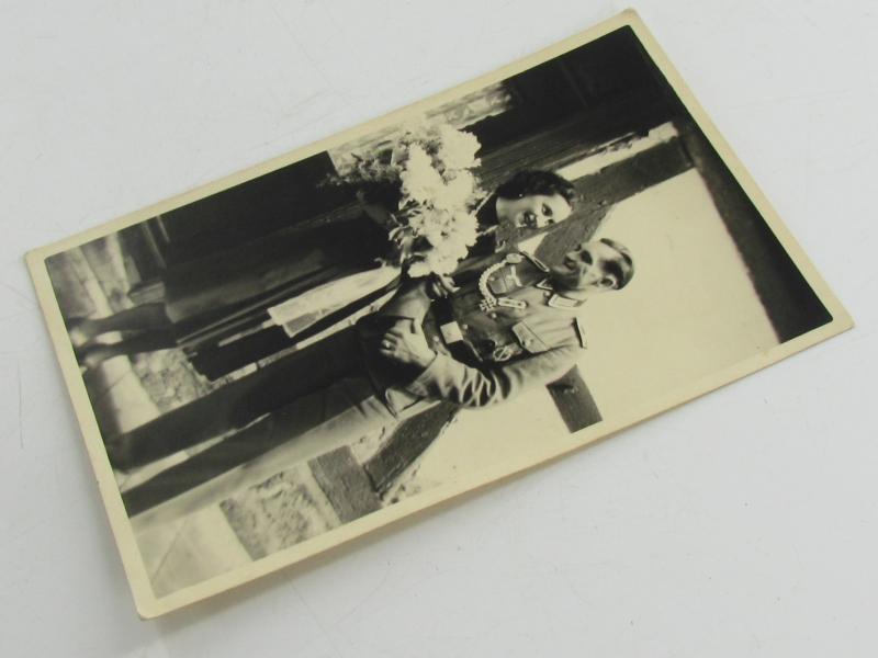 2x Portrait Photo of a Wehrmacht Soldier with his Wife