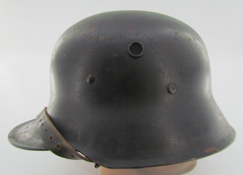 Early 'Himmler style' Helmet with screened vents