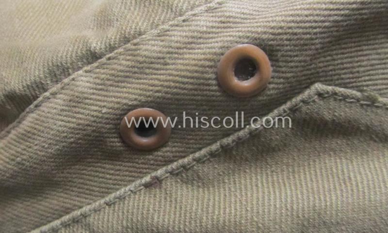 WH (Heeres), 'M41-pattern', tropical-issued field-cap (ie.: 'Tropen-Einheitsfeldmütze') being an (approx.) 57-cms.-sized example that is neatly maker- (ie. 'RbN. nr.'-) marked and that comes in a moderately worn- ie. used, condition