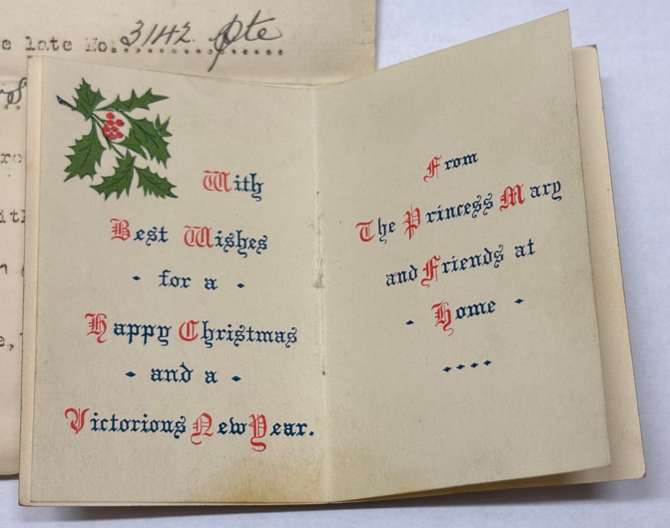 Casualty Princess Mary Gift Box- 9th Lancashire Fusiliers
