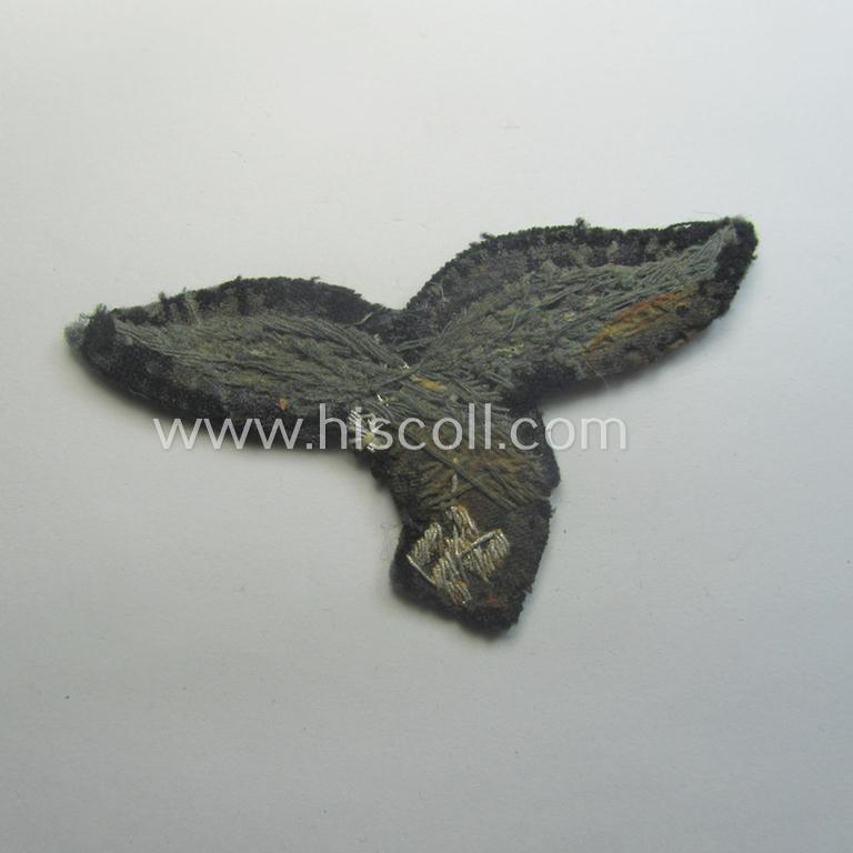 Minimally used WH (LW) officers'- (evt. NCO-) type, hand-embroidered breast-eagle (ie. 'Brustadler für Offiziere der LW')