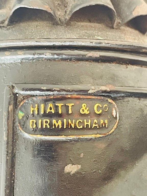 ORIGINAL P. Cs 1860s VICTORIAN HAND-HELD LANTERN BY RARE MAKER HIATT & Co.