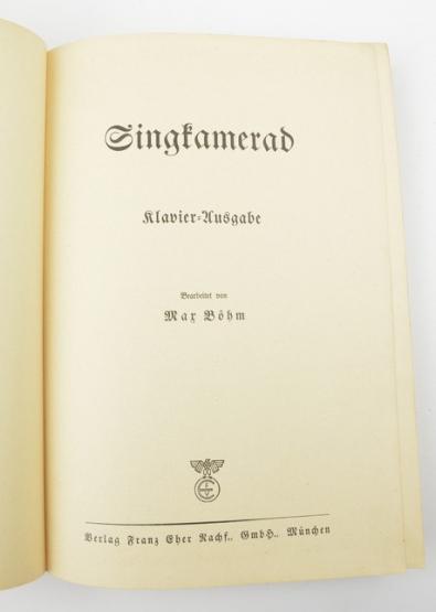 German Song Book 'Sing Kamarad' Klavierausgabe