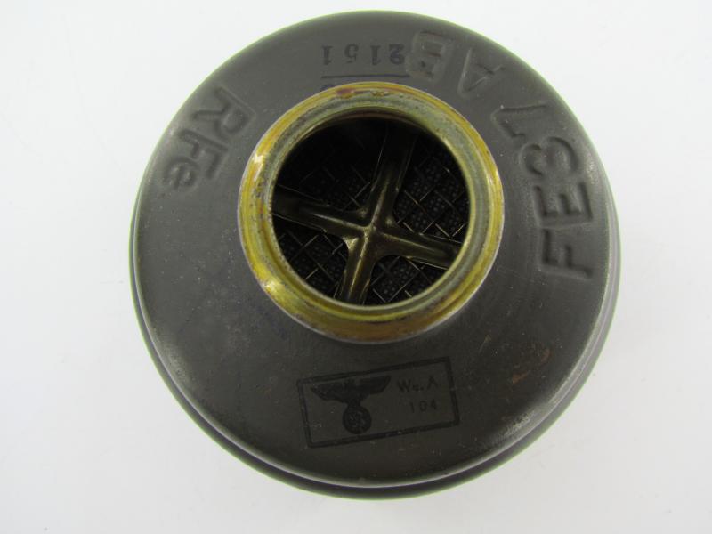 WH/SS Gasmask Cannister With Contents 1943