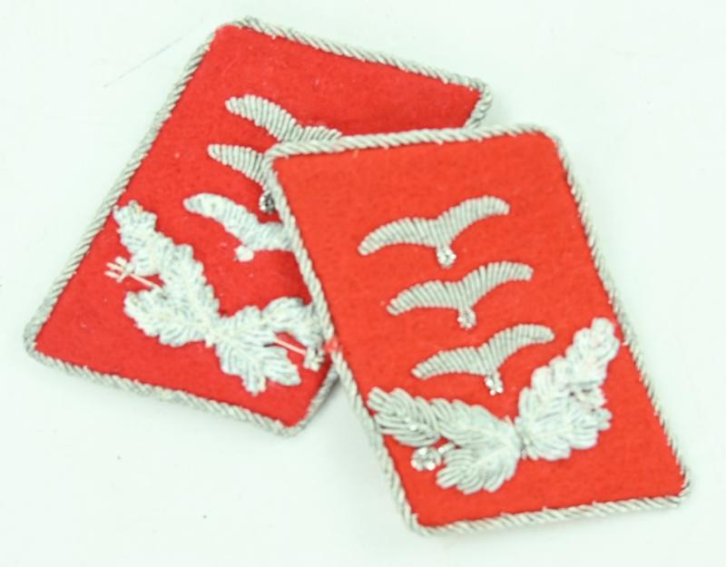 German LW Officers Collar Tabs