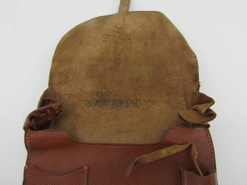 Wehrmacht Brown Leather Map Case-Meldetasche