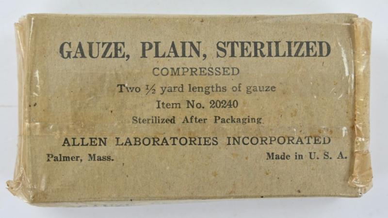 US WW2 Medical Sterilized Gauze Package