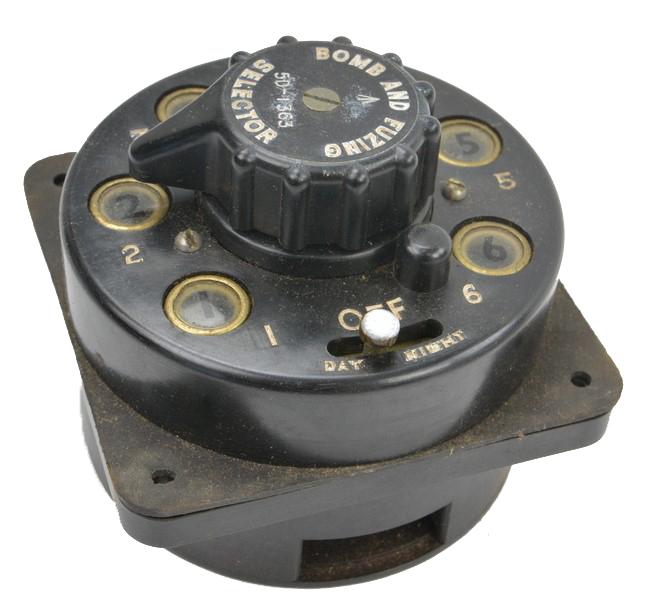 British WW2 Bomb Selector Release Panel in Box