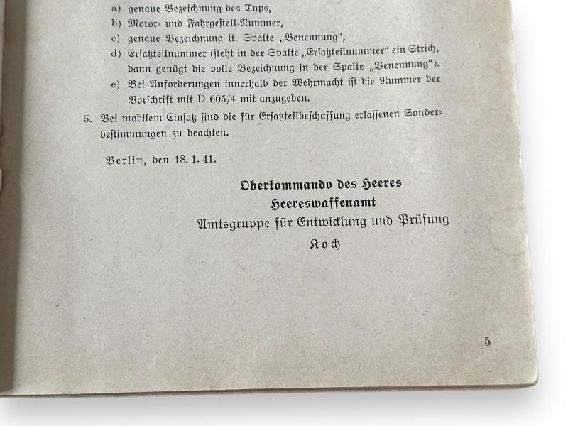 BMW R12 Spare parts list