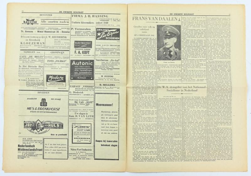 Dutch SS Magazine 'De Zwarte Soldaat' 1941