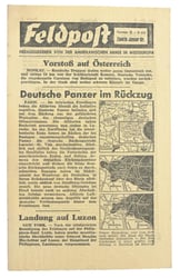 Allied WW2 Droppingsflyer 'Feldpost'
