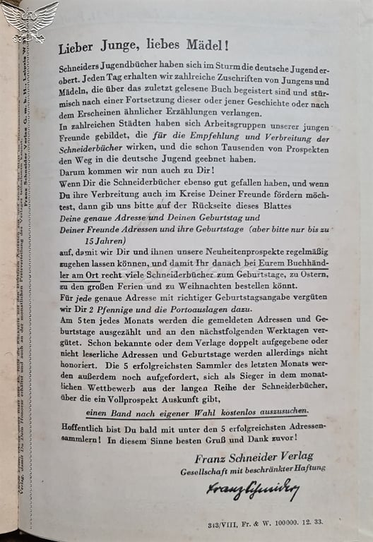 BDM Book  “Ulla, a Hitler girl”