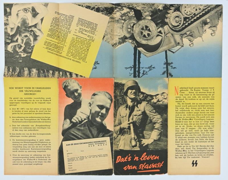 German Dutch Waffen-SS Recruitment Flyer