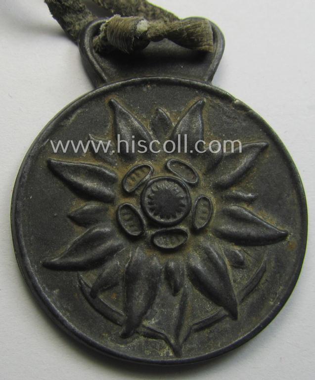 WH 'Gebirgsjäger'-related item: a semi-official, commemorative-medal (ie. talisman or 'Url') entitled: 'Eismeerfront - 1942-1943'