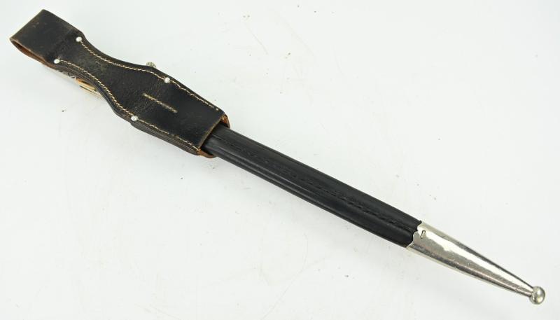 German Police Stag Handled Dress Bayonet with Frog