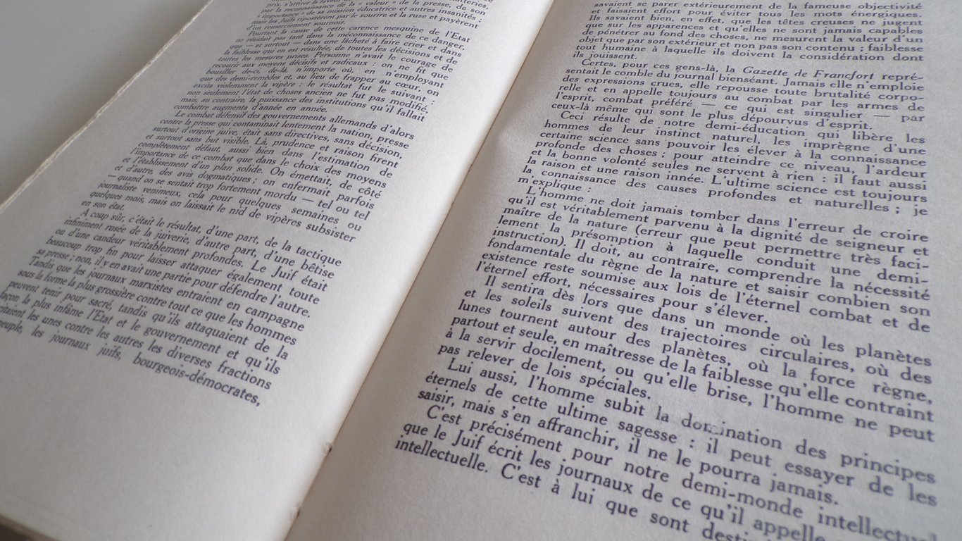 RARE 1st Edition Mein Kampf (Mon Combat) in French