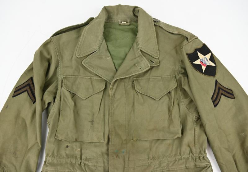 US WW2 2nd Infantry Division M-1943 M43 Combat Jacket