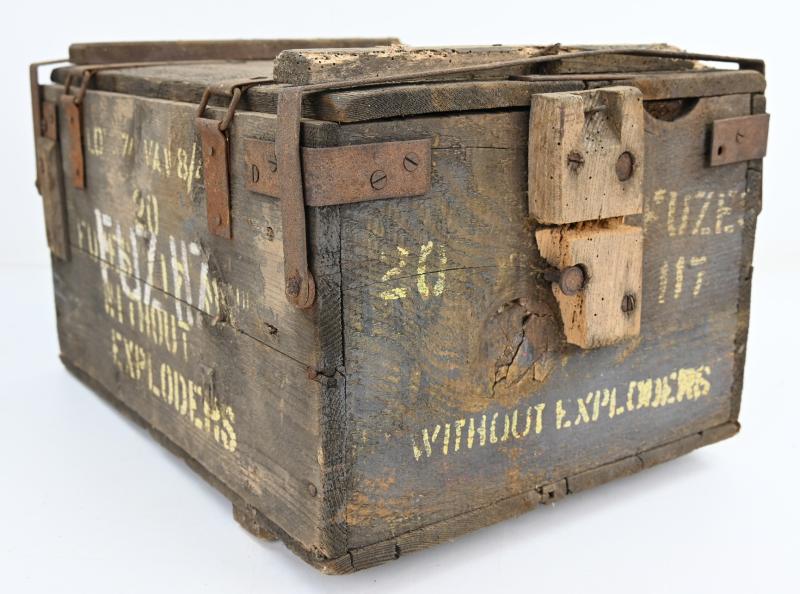 British WW2 25pds Fuze Ammo Box