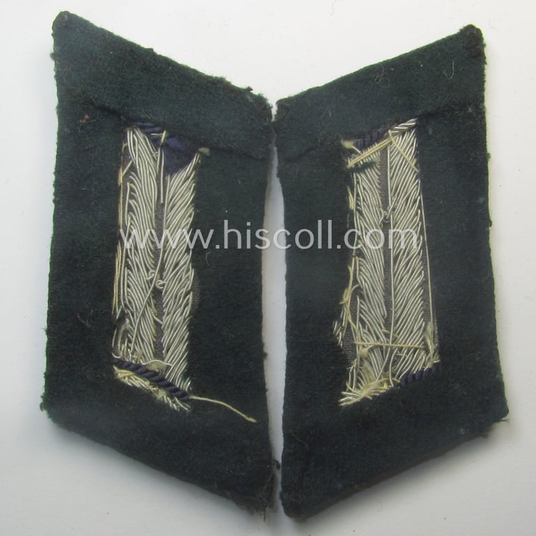 Pair of WH (Heeres) collar-tabs (ie. 'Kragenspiegel für Offiziere'): 'Offizier der Pionier-Trpn.'