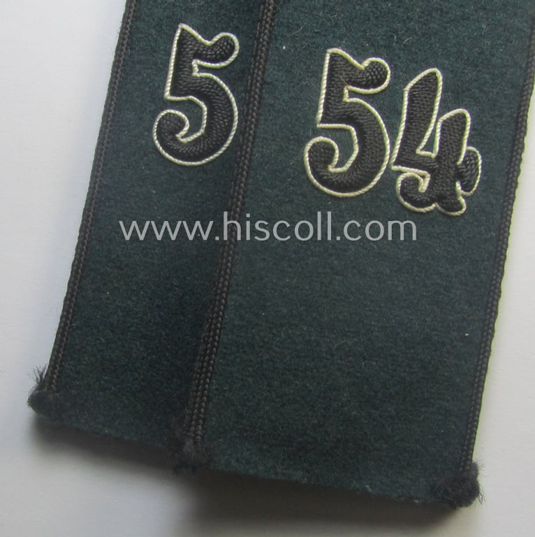 Pair of WH (Heeres) 'cyphered' EM-type shoulderstraps: 'Soldat des Pionier-Rgts. 54'
