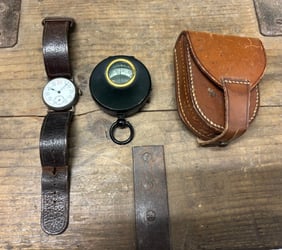 WW1 Attributed Wrist Watch and Private Purchae compass
