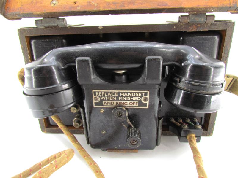 British WWII MK2 Field Telephone Set-F