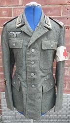 WW2 German M43 Army NCO Medics Combat Tunic