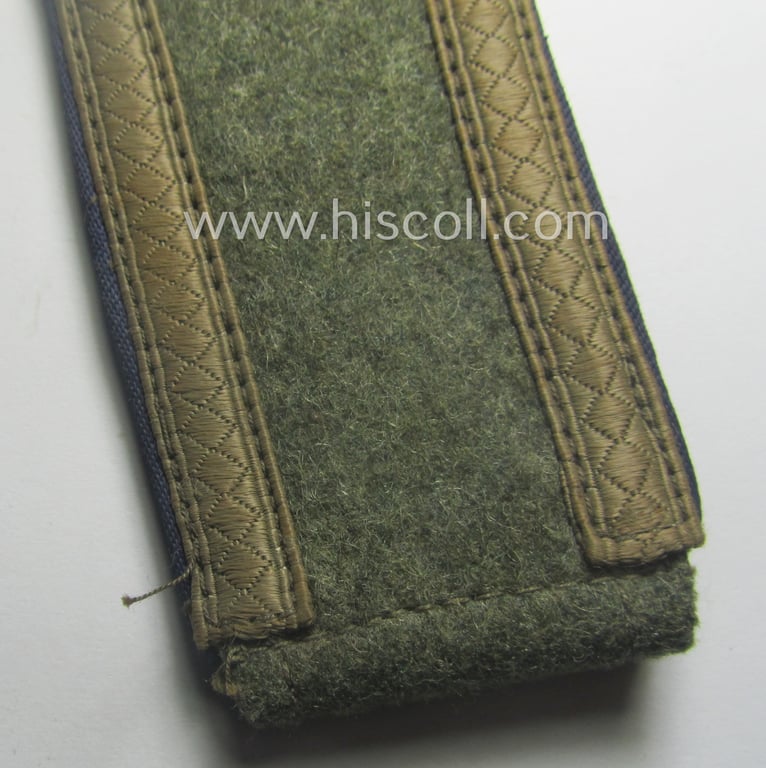 Single, WH (Heeres) mid-war-period- (ie. 'M41/M43'-pattern) NCO-type shoulderstrap as was intended for usage by an: 'Unteroffizier einer Sanitäts-Abtlgs.'