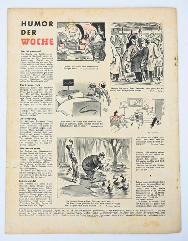 German Third Reich Magazine 'Die Woche' 1943