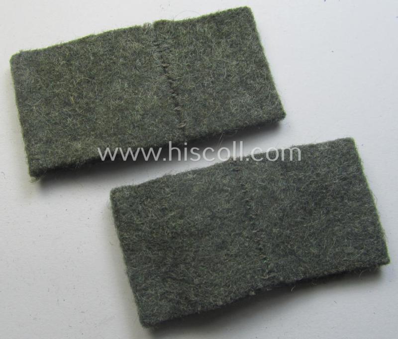 Pair of WH (Heeres) 'Pioniere'-related, so-called: regimental shoulderstrap-'slip-ons' (ie. 'Schulterstück-Überschuben') as was intended for usage by a: 'Soldat des Pionier-Abts. 62'