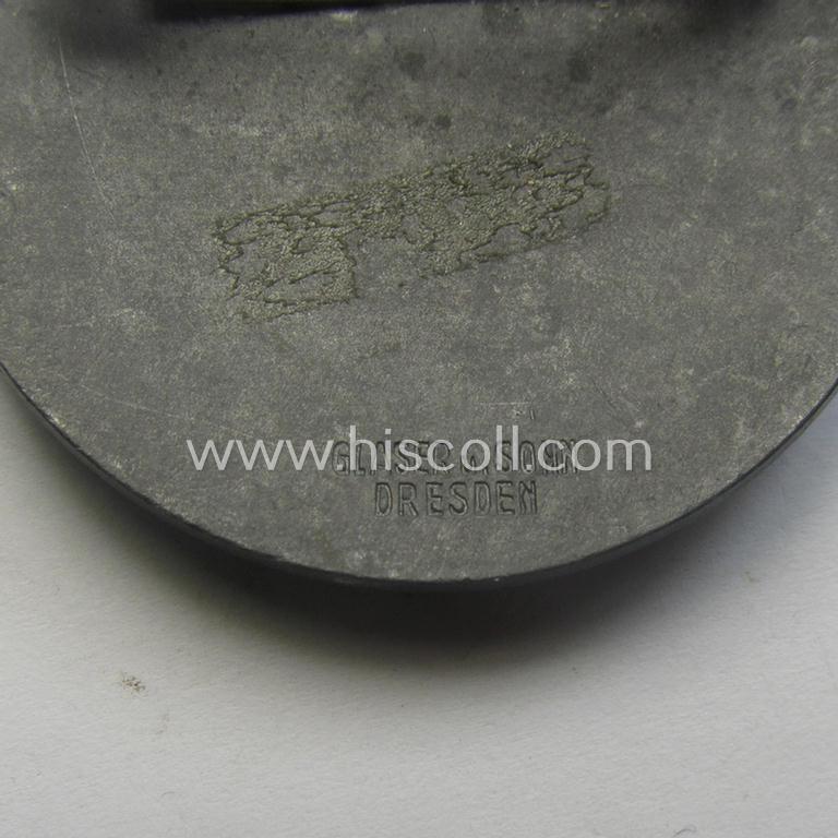 Commemorative, 'Reichsnährstand'-related service-award being a maker- (ie. 'Glaser & Sohn'-) marked example showing the text: 'Reichsnährstand - Landesbauernschaft Sachsen Freistaat - für 10 Jahre treue Dienste'