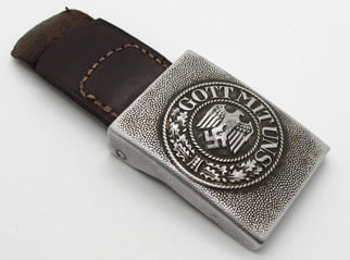 (Heer) EM/NCO's Aluminum Belt Buckle 'FLL' 1938