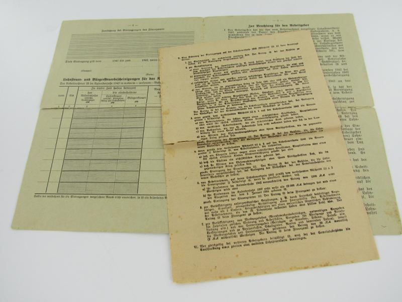 4x Paperwork with stamps